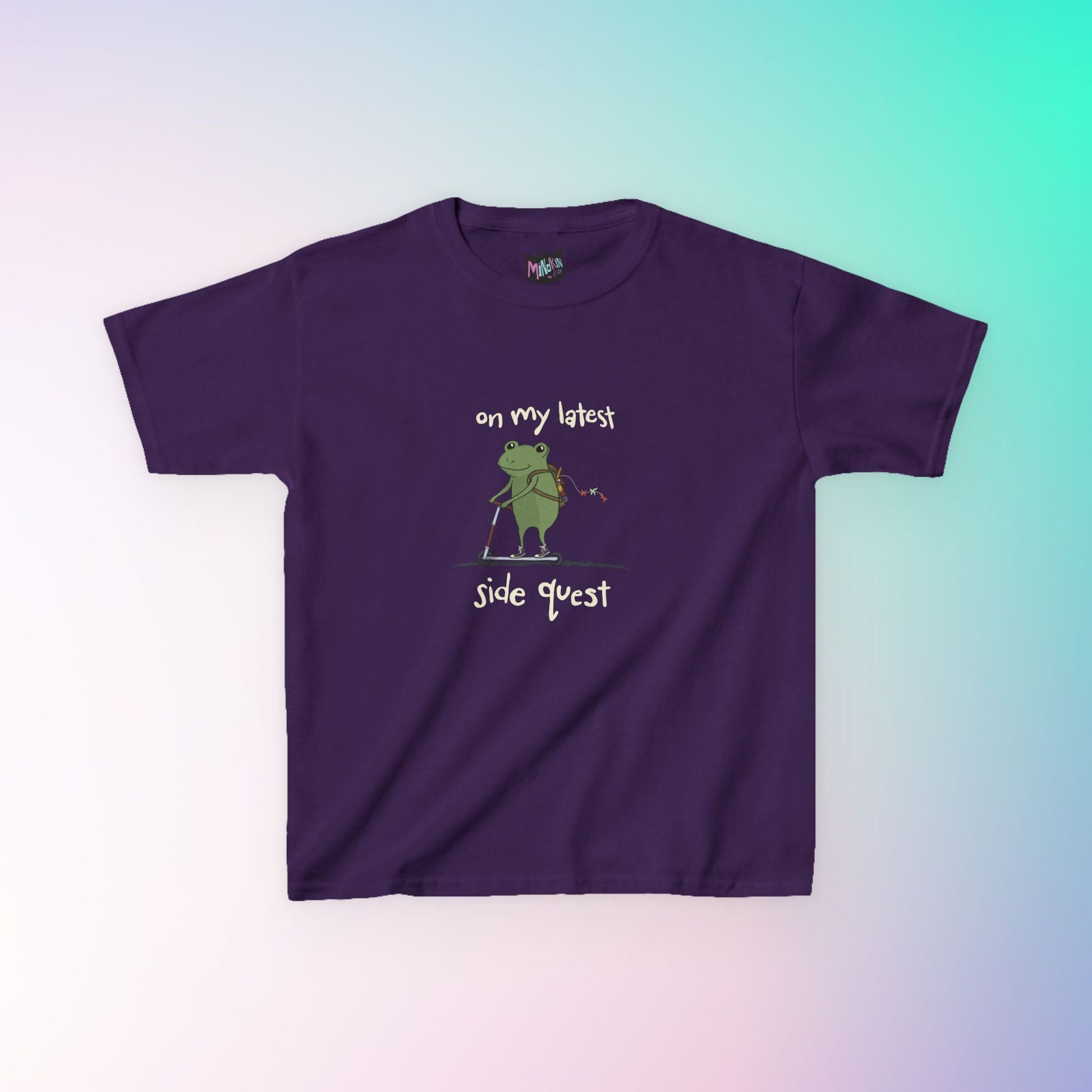 Side Quest Frog Graphic Youth Tee  Mindkin & Co. 