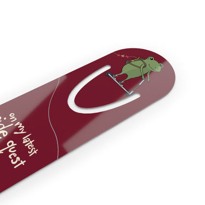 Cute Frog Metal Bookmark – Hand-Drawn Side Quest Whimsical Gift for Readers  Mindkin & Co. 