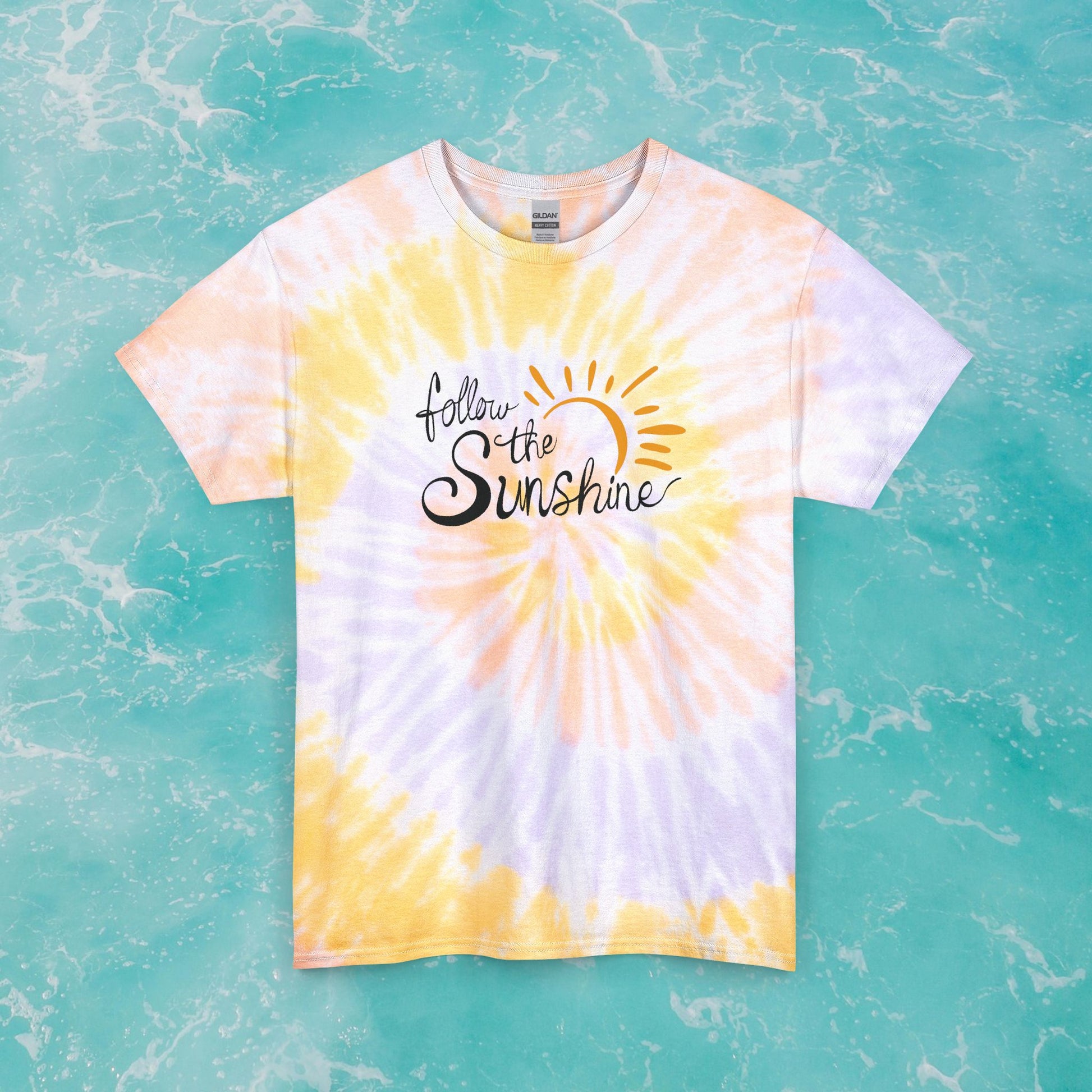 Follow the Sunshine Tie-Dye T-Shirt - Mindkin & Co.