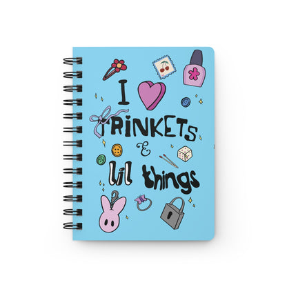 Personalized Spiral Notebook for Teens - I Heart Trinkets Hand-Drawn Journal  Mindkin & Co. 