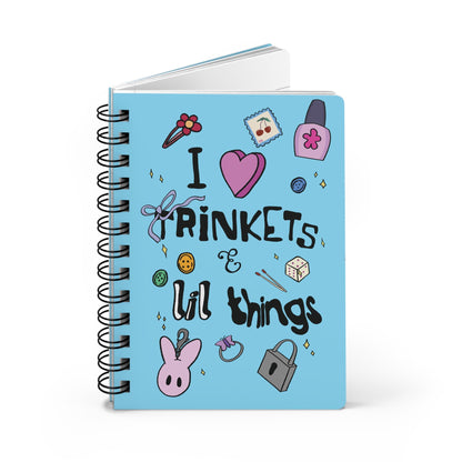Personalized Spiral Notebook for Teens - I Heart Trinkets Hand-Drawn Journal  Mindkin & Co. 
