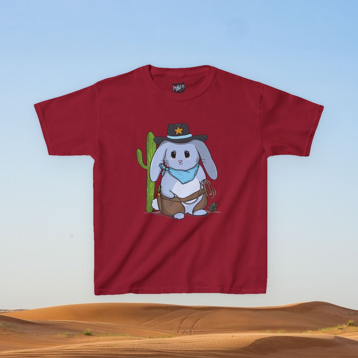 Sheriff Bunny Graphic Youth T-Shirt  Mindkin & Co. 