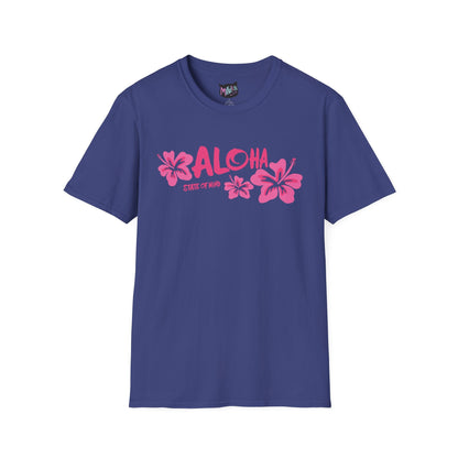 Aloha State of Mind T-Shirt — Tropical Hibiscus Graphic Tee  Mindkin & Co. 
