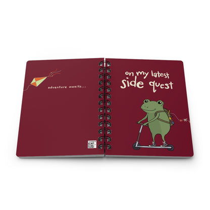 Personalized Spiral Notebook Hand-Drawn Frog for Kids and Teens  Mindkin & Co. 