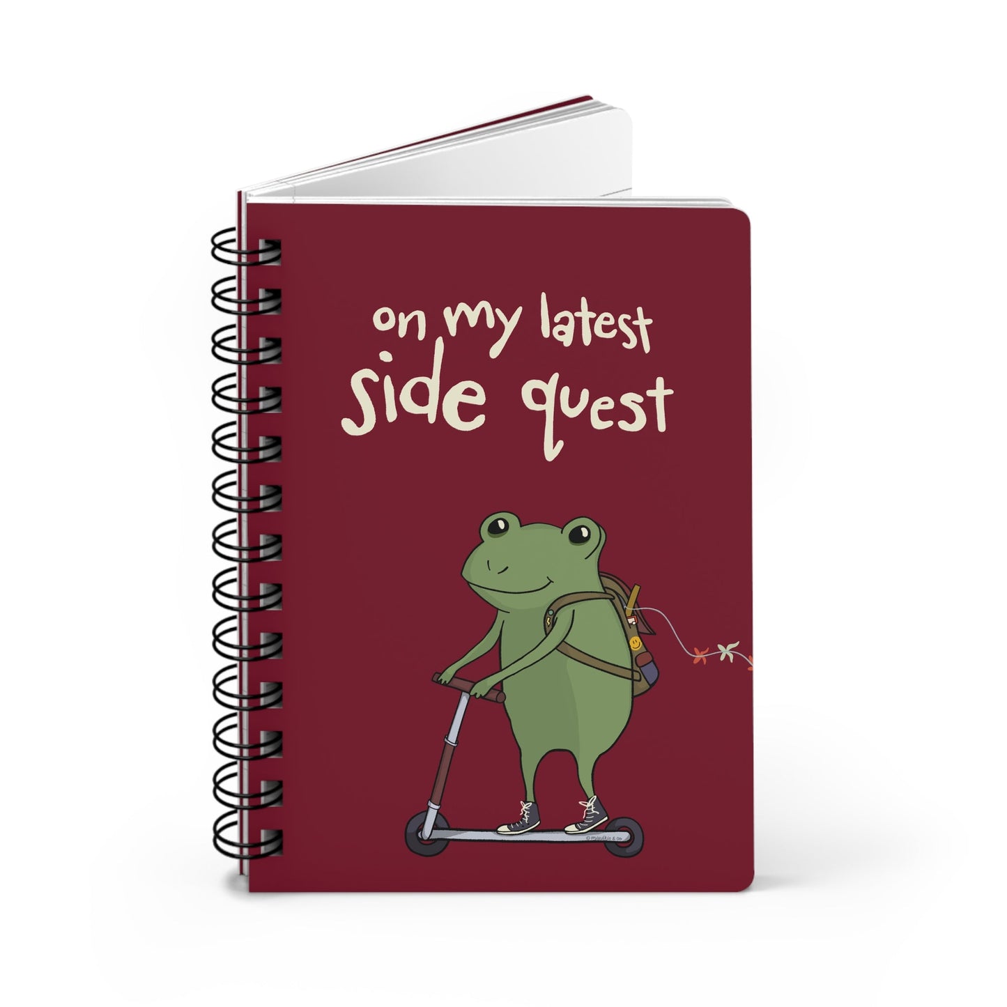 Personalized Spiral Notebook Hand-Drawn Frog for Kids and Teens  Mindkin & Co. 