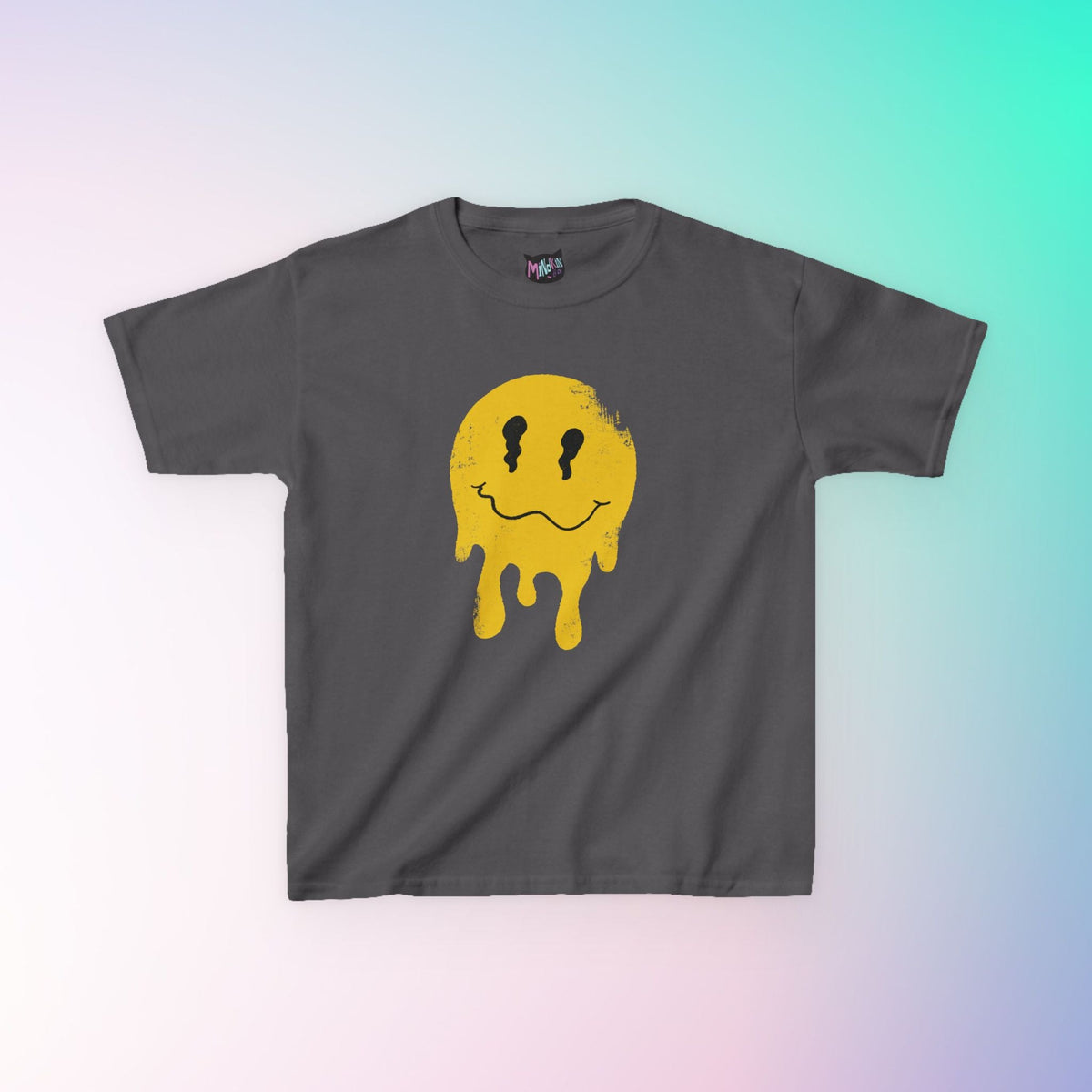 Melting Smiley Face Youth Graphic Tee  Mindkin & Co. 