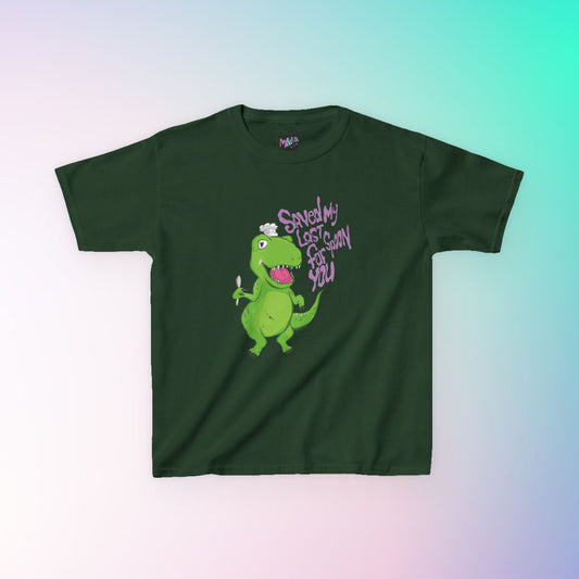 Chefsaurus T-Rex Dinosaur Graphic Youth Tee  Mindkin & Co. 