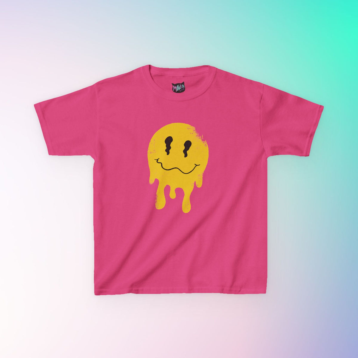 Melting Smiley Face Youth Graphic Tee  Mindkin & Co. 