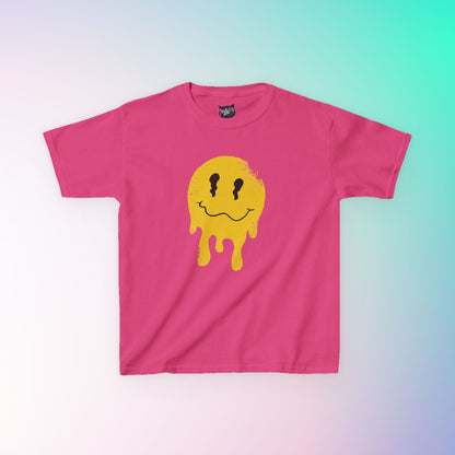 Melting Smiley Face Youth Graphic Tee  Mindkin & Co. 