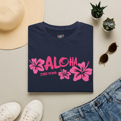 Aloha State of Mind T-Shirt — Tropical Hibiscus Graphic Tee  Mindkin & Co. 
