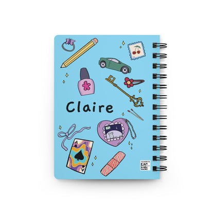 Personalized Spiral Notebook for Teens - I Heart Trinkets Hand-Drawn Journal  Mindkin & Co. 