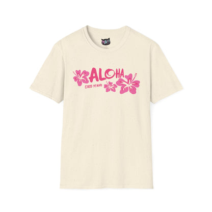 Aloha State of Mind T-Shirt — Tropical Hibiscus Graphic Tee  Mindkin & Co. 
