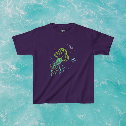 Neon Jellyfish Graphic Youth Tee  Mindkin & Co. 