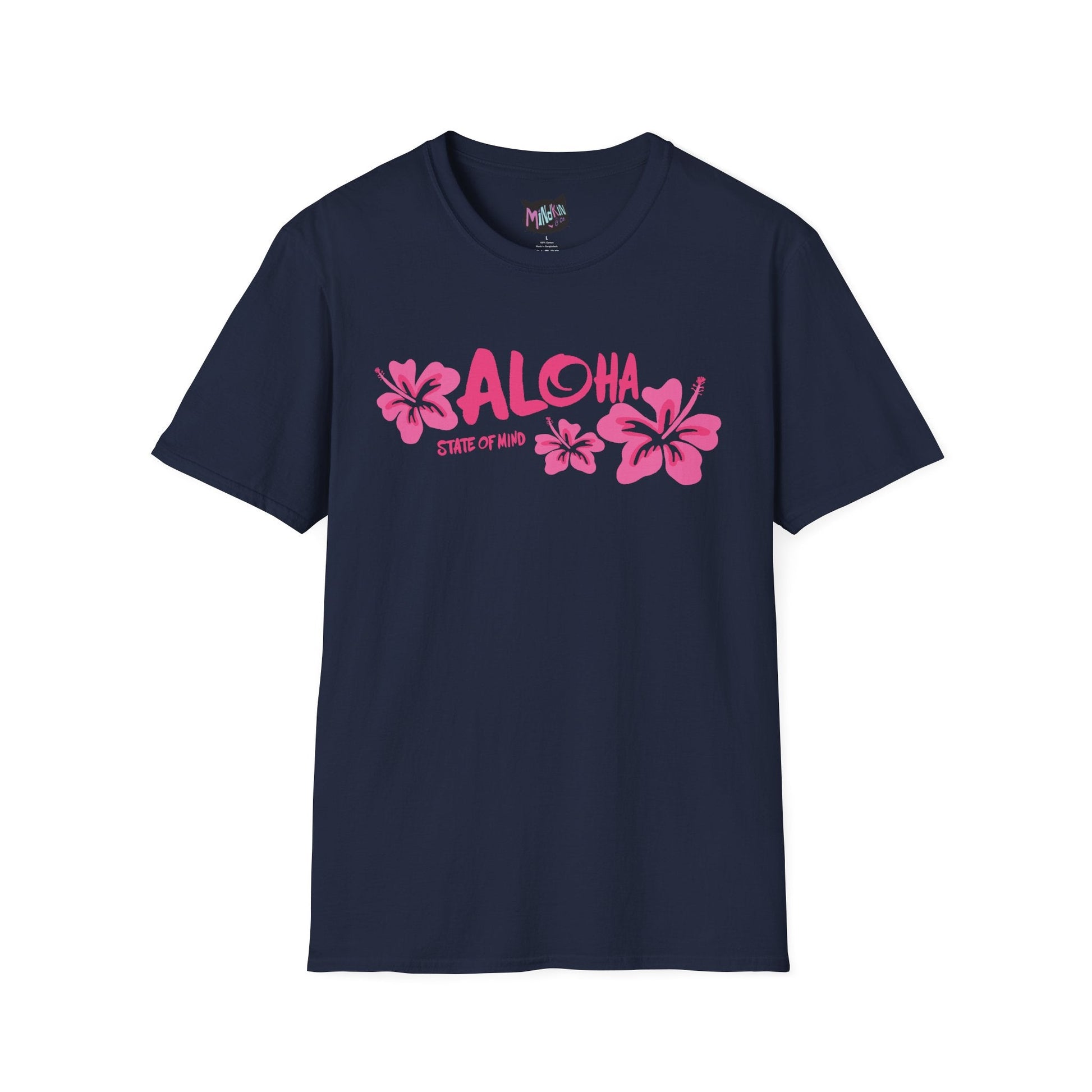 Aloha State of Mind T-Shirt — Tropical Hibiscus Graphic Tee  Mindkin & Co. 