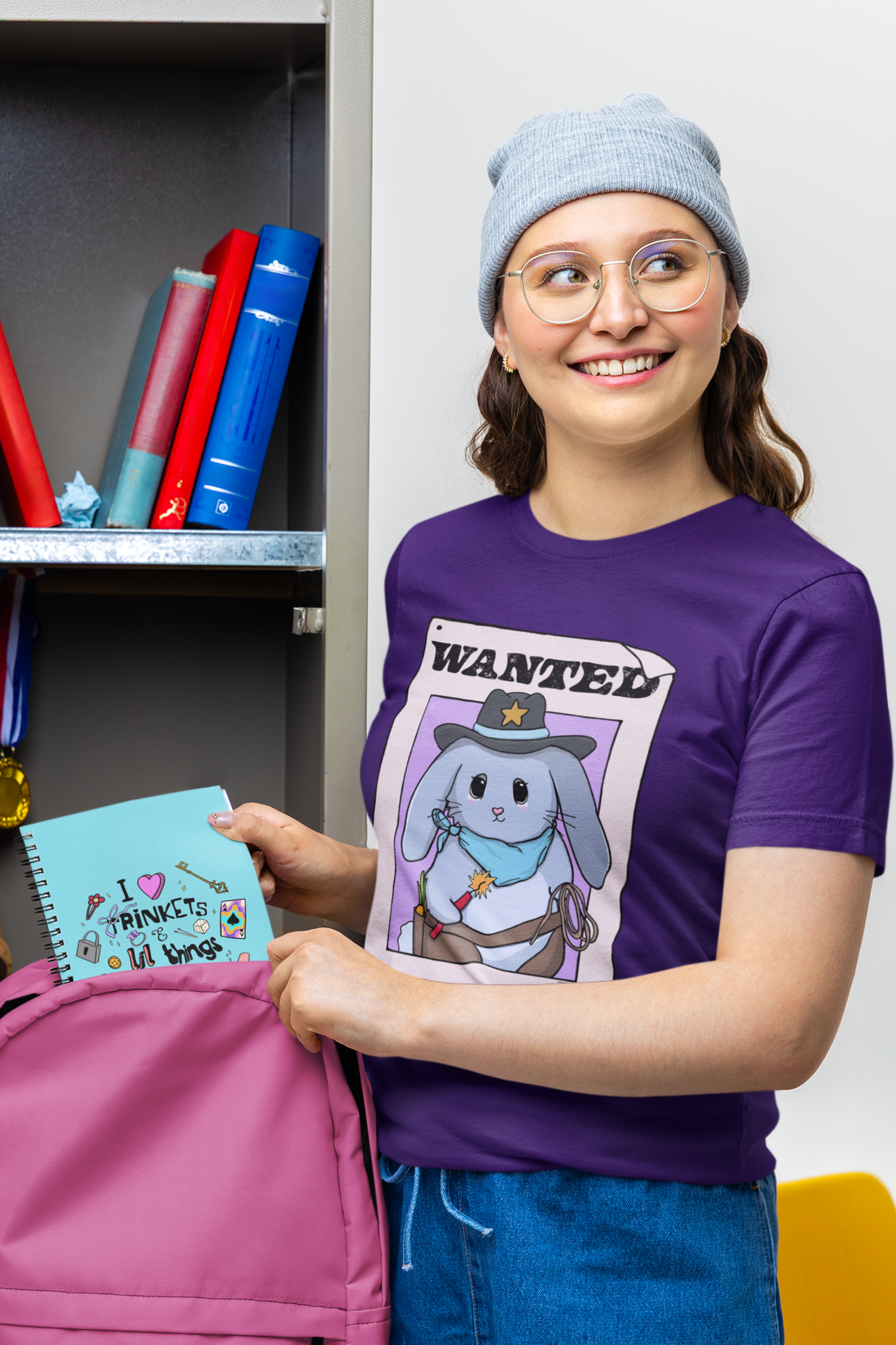 Wanted: Haretrigger Jane Bunny Graphic Tee  Mindkin & Co. 