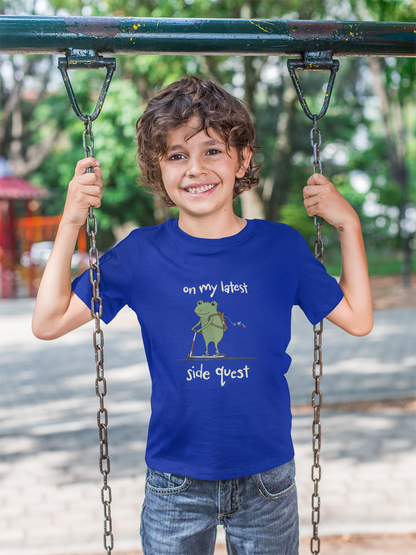 Side Quest Frog Graphic Youth Tee  Mindkin & Co. 