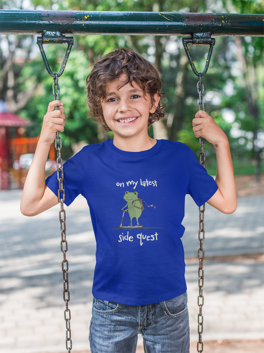 Side Quest Frog Graphic Youth Tee  Mindkin & Co. 
